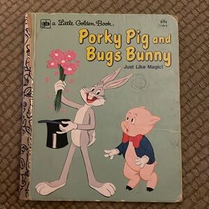 Porky Pig and Bugs Bunny Just Like Magic ~ Little Golden Book 1979